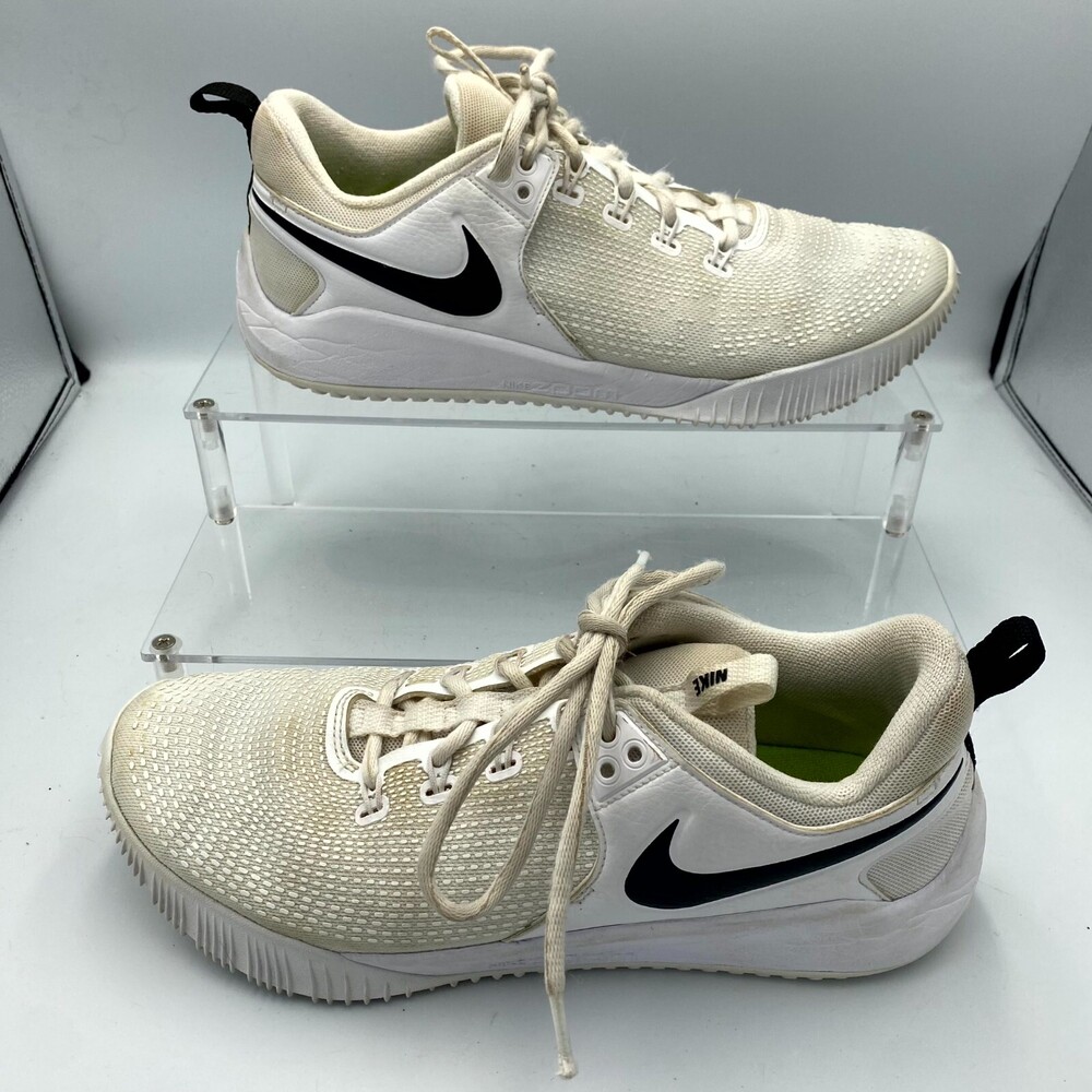 Nike Zoom HyperAce 2 AA0286-100 Womens 11 Sneaker Ivory Lace Up Volleyball Shoes